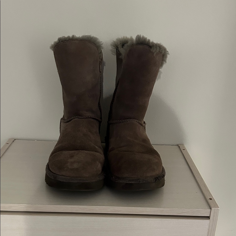 UGG Gray Sheepskin Winter Boots
